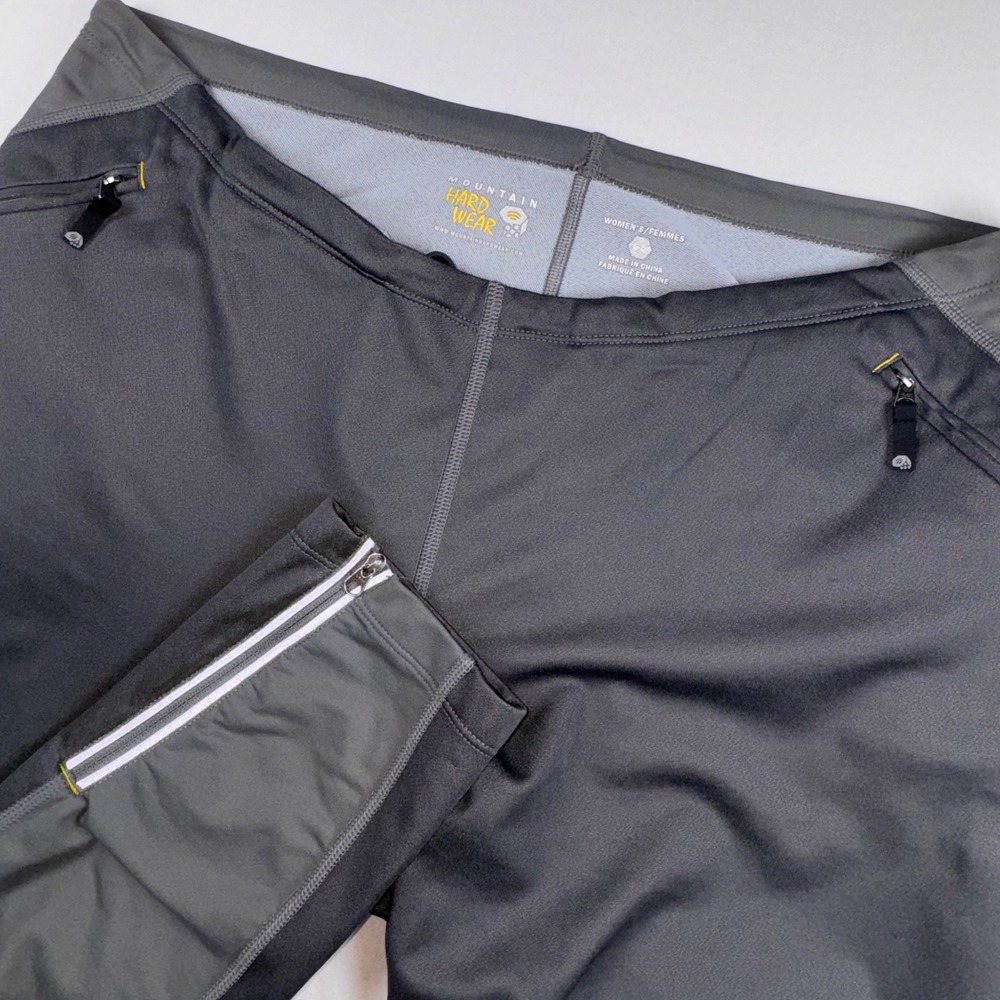 Mountain Hardwear Windstopper Women Leggings Grey Running Gorpcore Athleasure